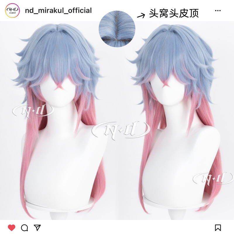 ND家】初音 兔子洞性转男版拖尾 未来 Vocaloid cos假发