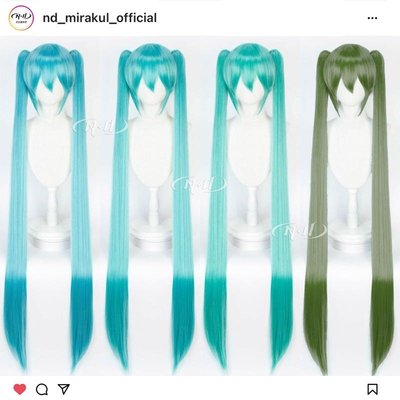 ND家】初音未来 miku公式 Vocaloid 千本樱 V家cos假发