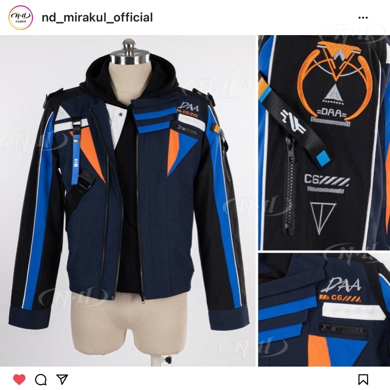 可日常可机洗!ND家】夏以昼常服刺绣冲锋衣外套恋与深空cos服装