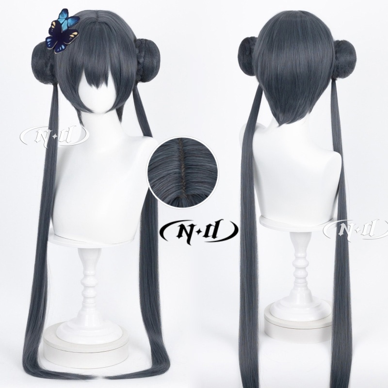 ND家】妃咲 碧蓝档案 分体发包 仿真头皮顶 角色款cos假发