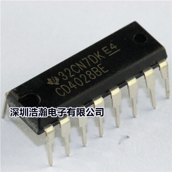 全新 CD4028BE国产 直插译码器 CD4028/HCF/HEF4028 DIP-16