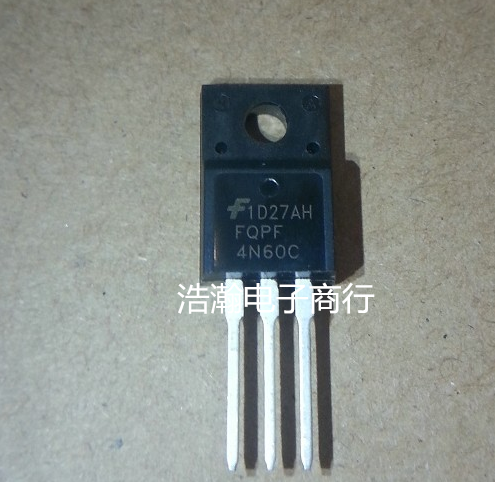 FQPF4N60C全新原装 4N60场效应MOS管 TO-220F 4A600V N沟道