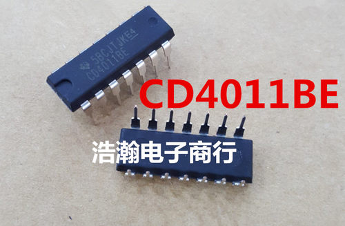 全新 CD4011 CD4011BE DIP14 直插 四路2输入与非门 逻辑芯片