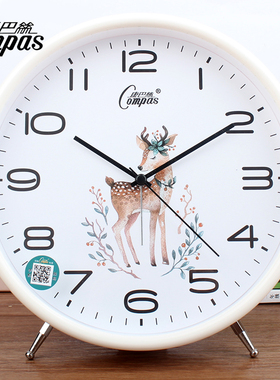 康巴丝座钟客厅卧室摆放家用座钟台式带闹钟创意北欧时尚风格大字