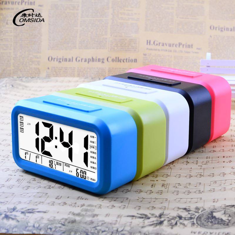电子闹钟静音语音报时夜光3组闹铃座钟贪睡盲人老人钟表大字体,家居饰品,台钟/闹钟,淘宝优惠券,粉丝福利购,淘宝优惠卷