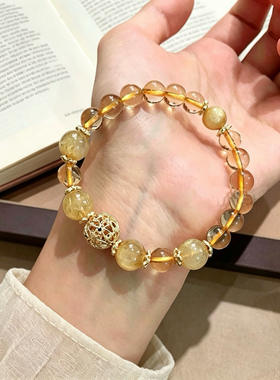 《金运满盈》美拉德手工穿珠手链新中式珠珠招财手串设计小众饰品