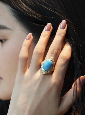 《夏威夷》摩登系列高定戒指轻奢高级感小众设计感开口可调节指环