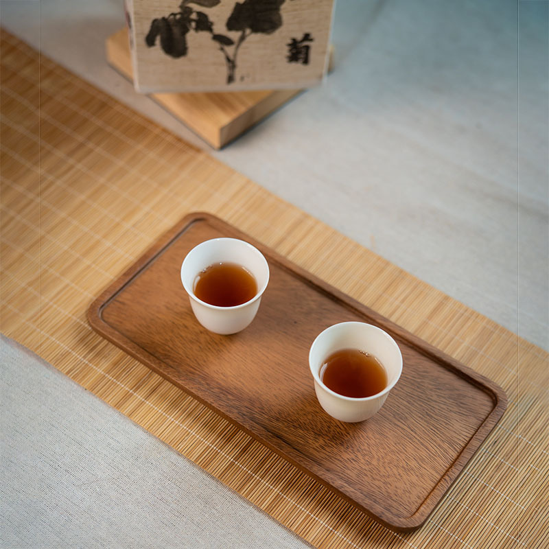 胡桃木实木质日式披萨托盘烧烤盘杯垫咖啡木碟牛奶点心长方形果盘