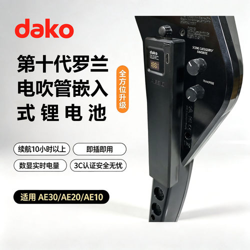 罗兰电吹管嵌入式锂电池超薄数显