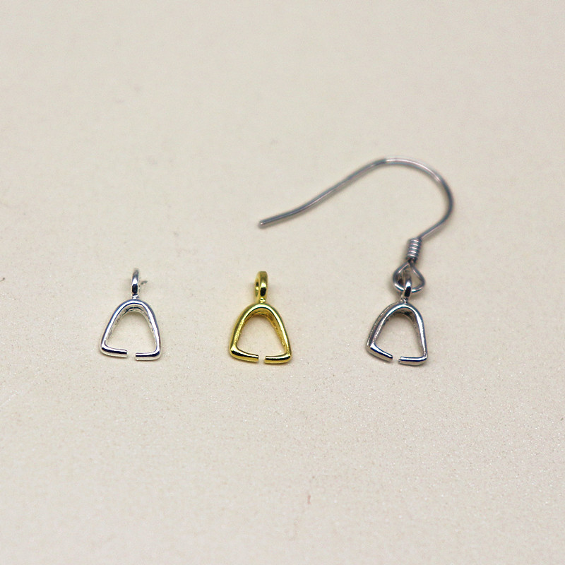 DIY耳环材料夹子925银饰配件