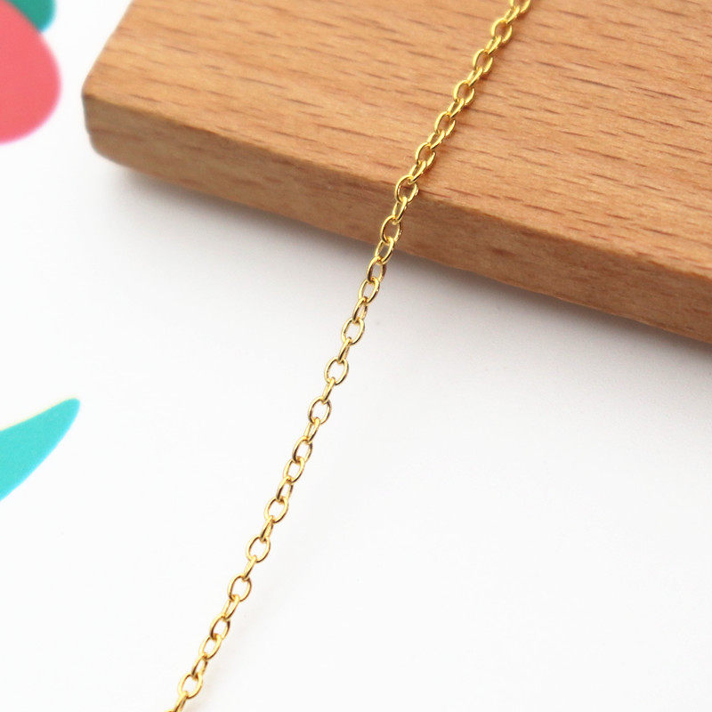 1M S  CROSS CHAIN LOOSE CHAIN CHAIN BASE MATERIAL DIY NECKLACE HANDMADE EAR CHAIN ALLERGY RESISTANT