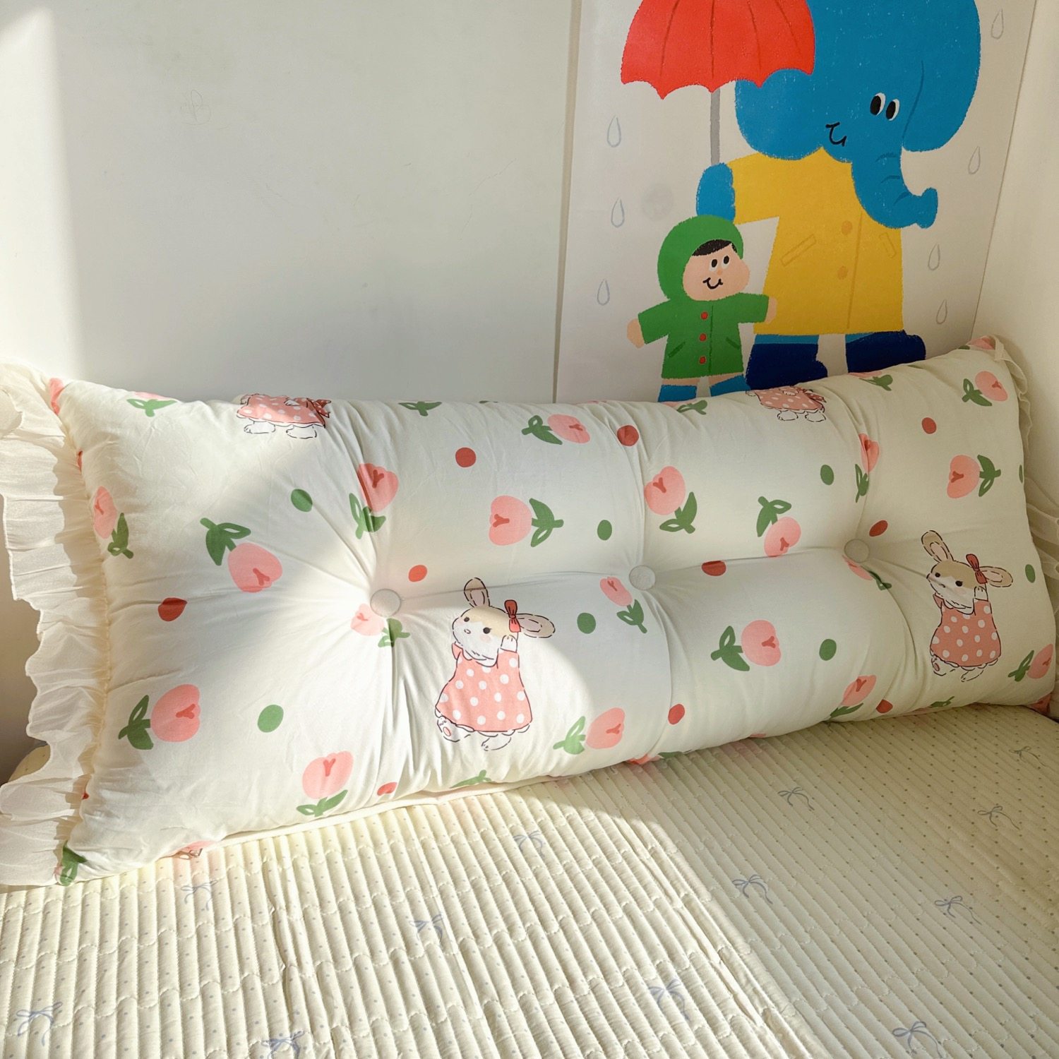 床头靠垫公主护腰软包 沙发靠枕靠背 卧室防撞拆洗床上双人榻榻米,居家布艺,床头靠垫,淘宝优惠券,粉丝福利购,淘宝优惠卷