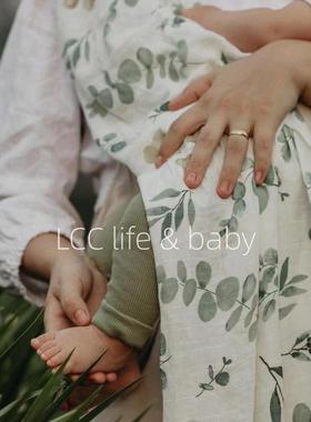 北欧cribsheet竹棉双层包巾喂奶巾婴儿抱被宝宝盖毯新生儿襁褓巾