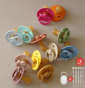 丹麦直邮bibs宝宝新生儿天然乳胶安抚奶嘴超软安睡型仿母乳ins风