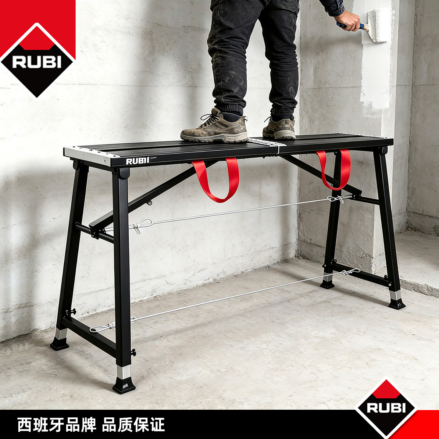 马凳折叠升降加厚特厚瑞比新型铝合金马镫便携式工地装修工作台