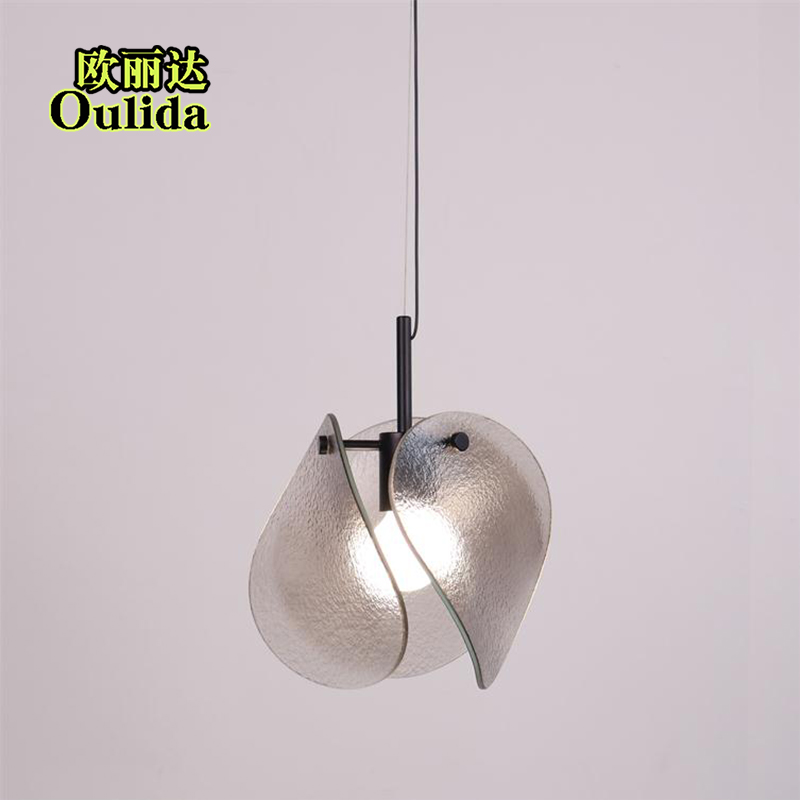 床头柜吊灯轻奢高级感餐厅卧室氛围感吊灯客厅背景玻璃样板间吧台