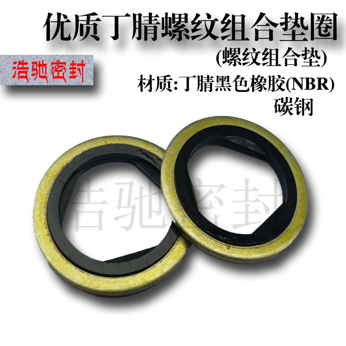 螺纹组合垫   螺母密封垫圈  丁腈橡胶   氟橡胶 公制英制组合垫