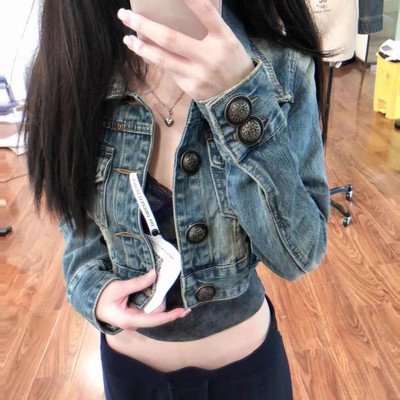 牛仔外套气质显瘦修身减龄小众