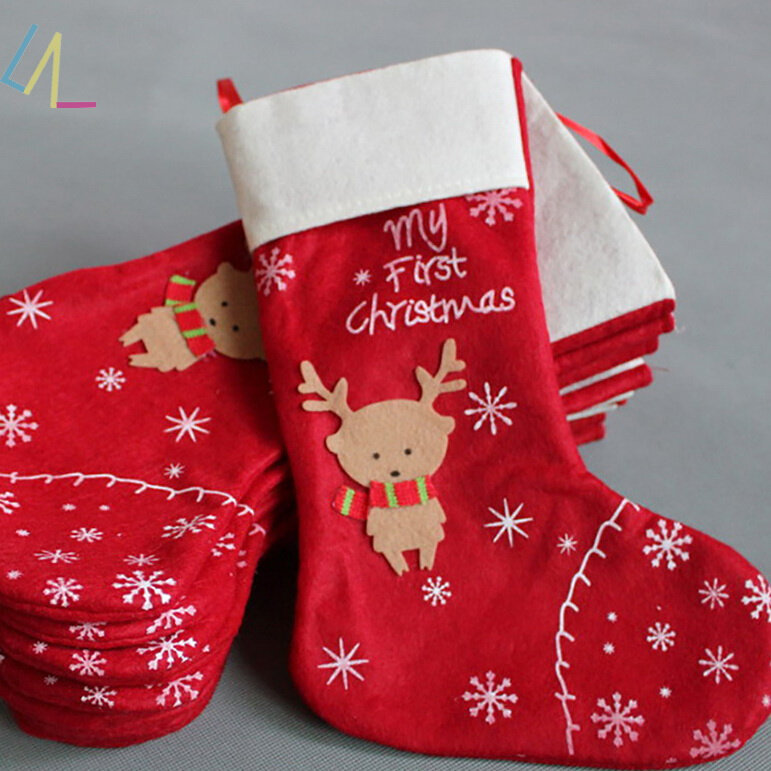 christmas stockings gifts socks gift bag children decoration