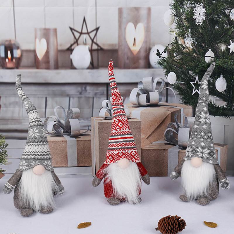 2021 christmas decor faceless doll gnome plush pendant gift