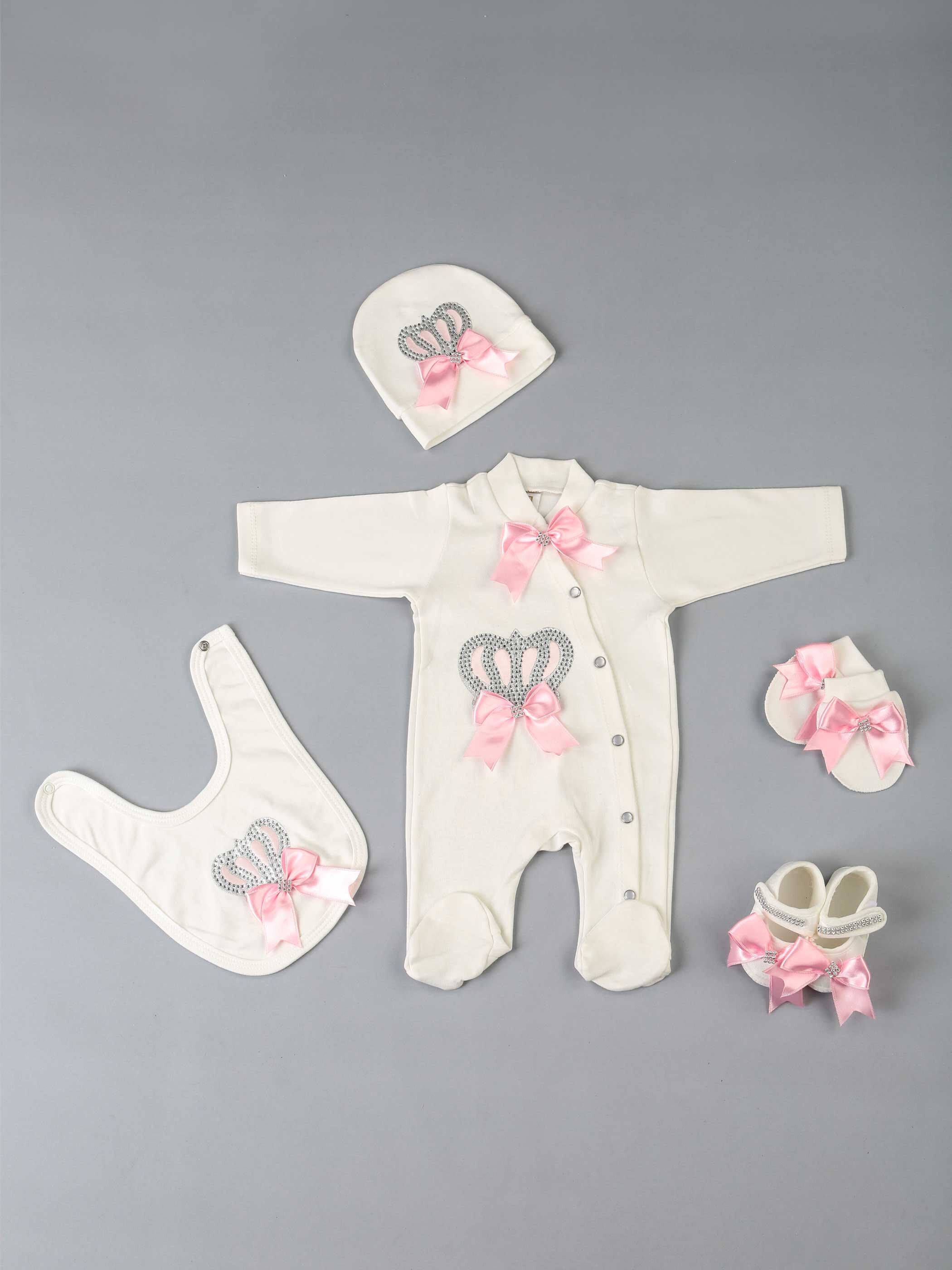 baby rompers girls boys newborn clothes 5 pcs set hat shoes