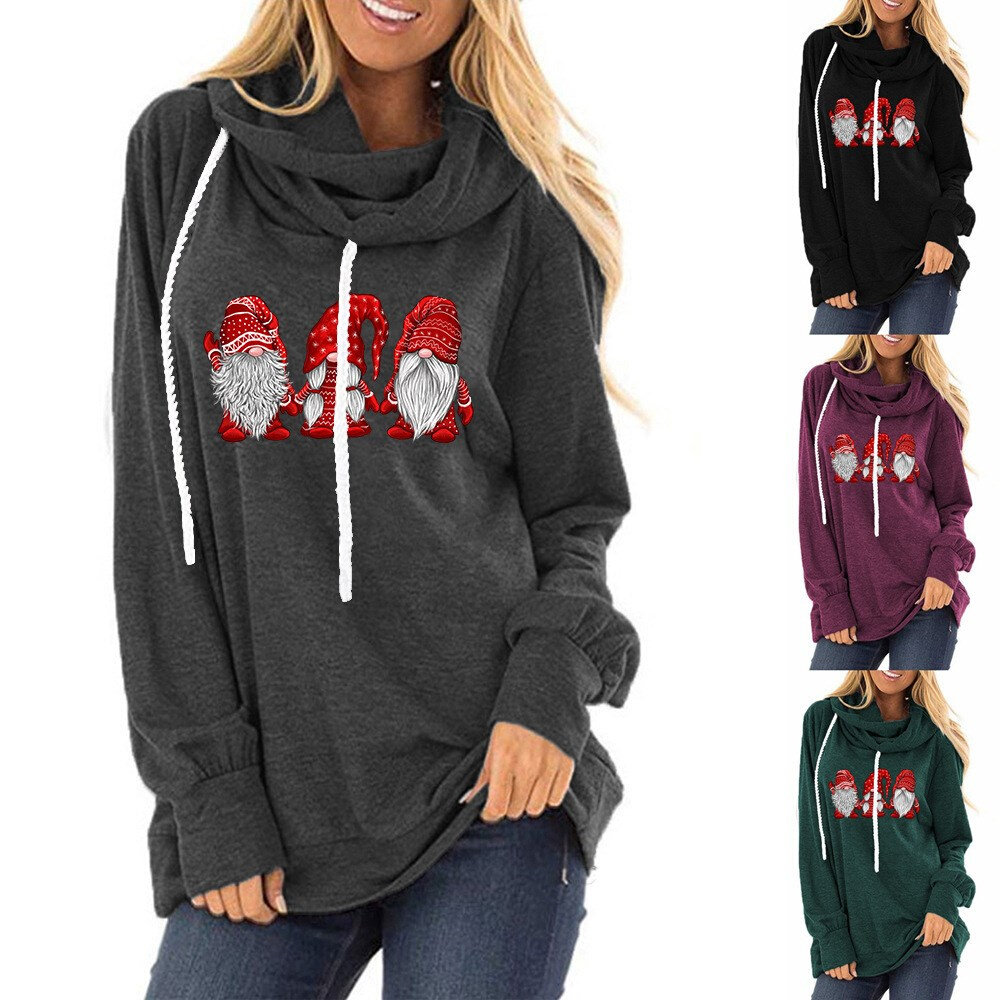 neck women sweater ugly fashion animal for christmas hoodie