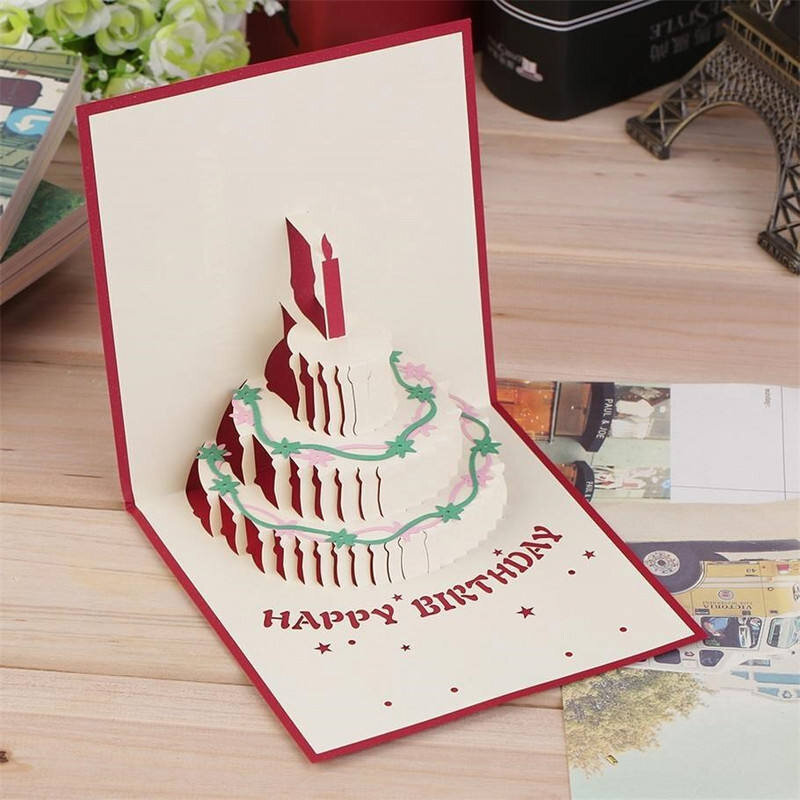 exquisite 3d pop up greeting card kirigami happy birthday an