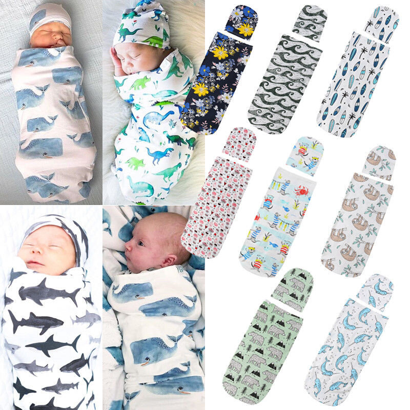 citgeett newborn baby cute swaddle blanket sleeping swaddle