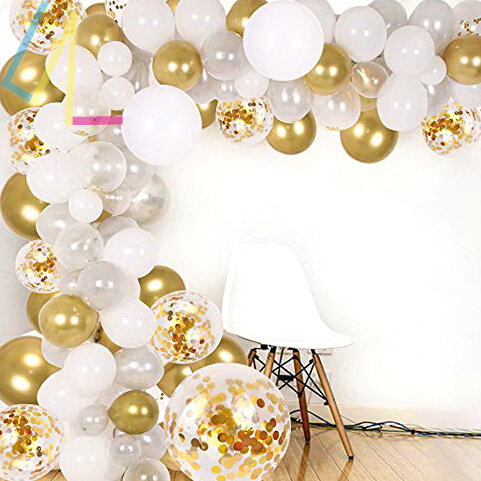 silver white balloon bridal baby wedding birthday decoration