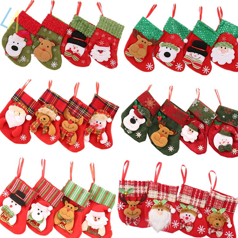 christmas stocking gift bags santa socks decoration new year