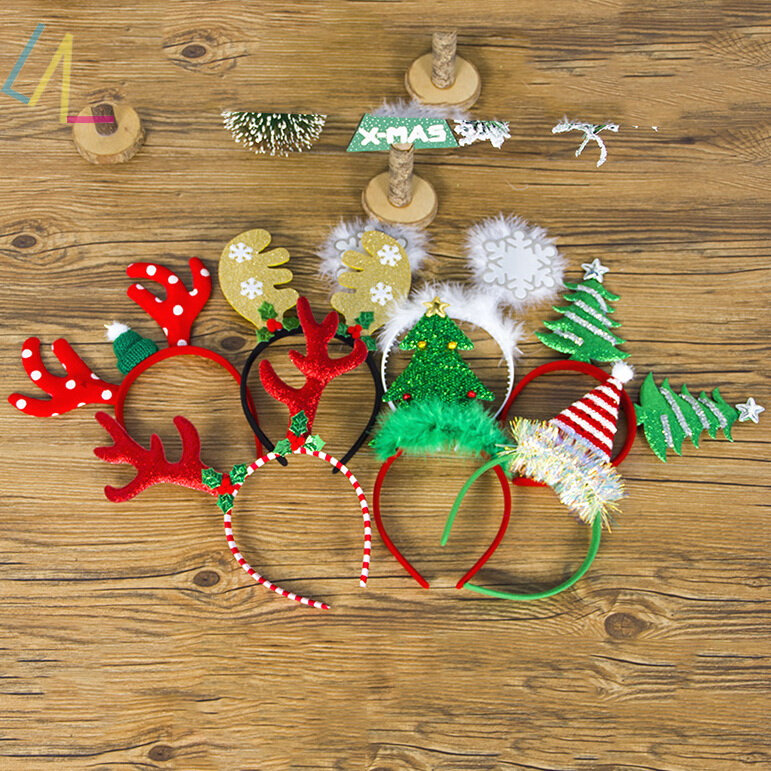 headband new year 2022 christmas decoration kids accessories