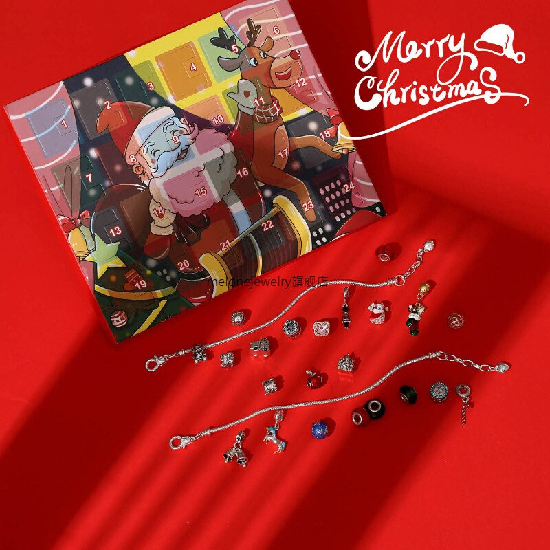 1-24 days countdown christmas diy advent calendar jewelry gi