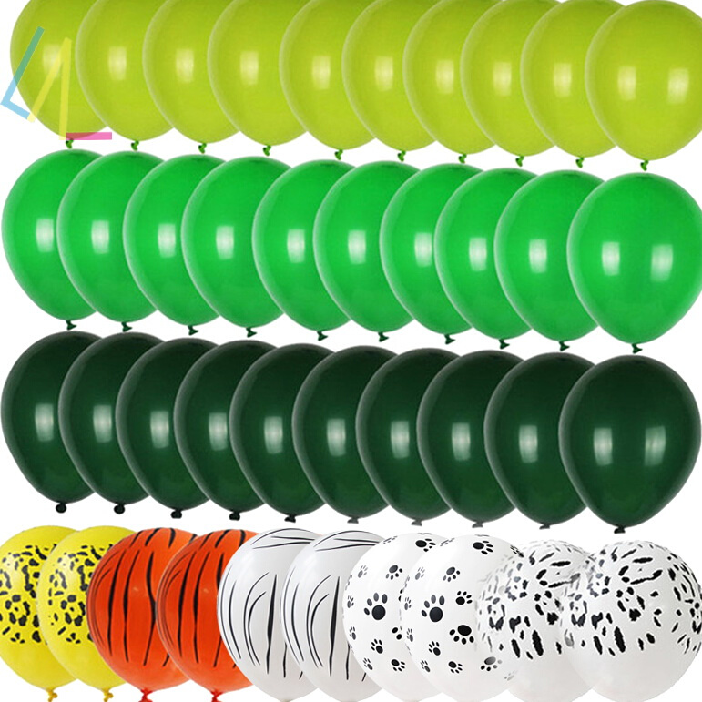 =Green Balloons Set Balloon Animal Birthday Party Decoration