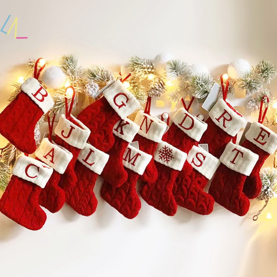 christmas stocking hanging ornaments decoration gift bag kid