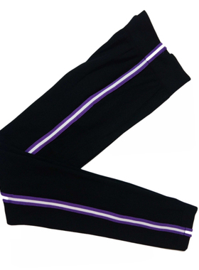 女士新款时尚竖条运动裤打底裤休闲裤美腿修身