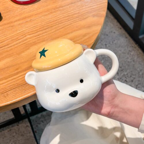 ins可爱创意小熊杯子女生马克杯
