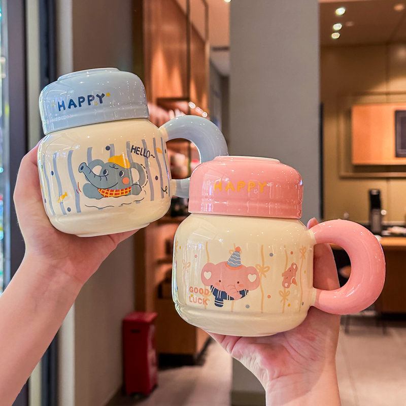 可爱迷你水壶高颜值礼物陶瓷水杯