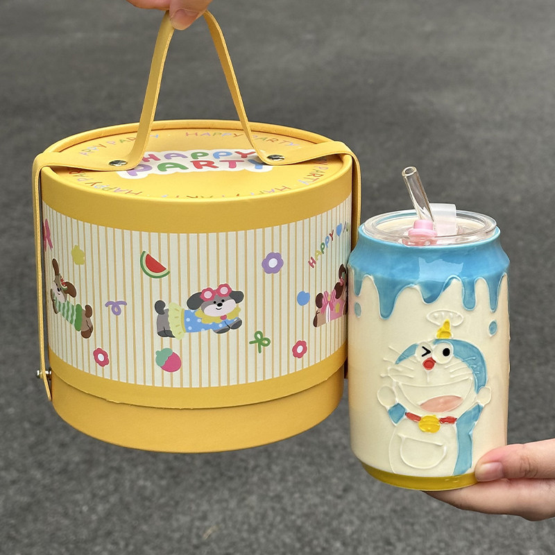 生日礼物女生可爱小众陶瓷马克杯情侣款吸管水杯闺蜜伴手礼礼盒装,节庆用品/礼品,创意礼盒/礼品套组,淘宝优惠券,粉丝福利购,淘宝优惠卷