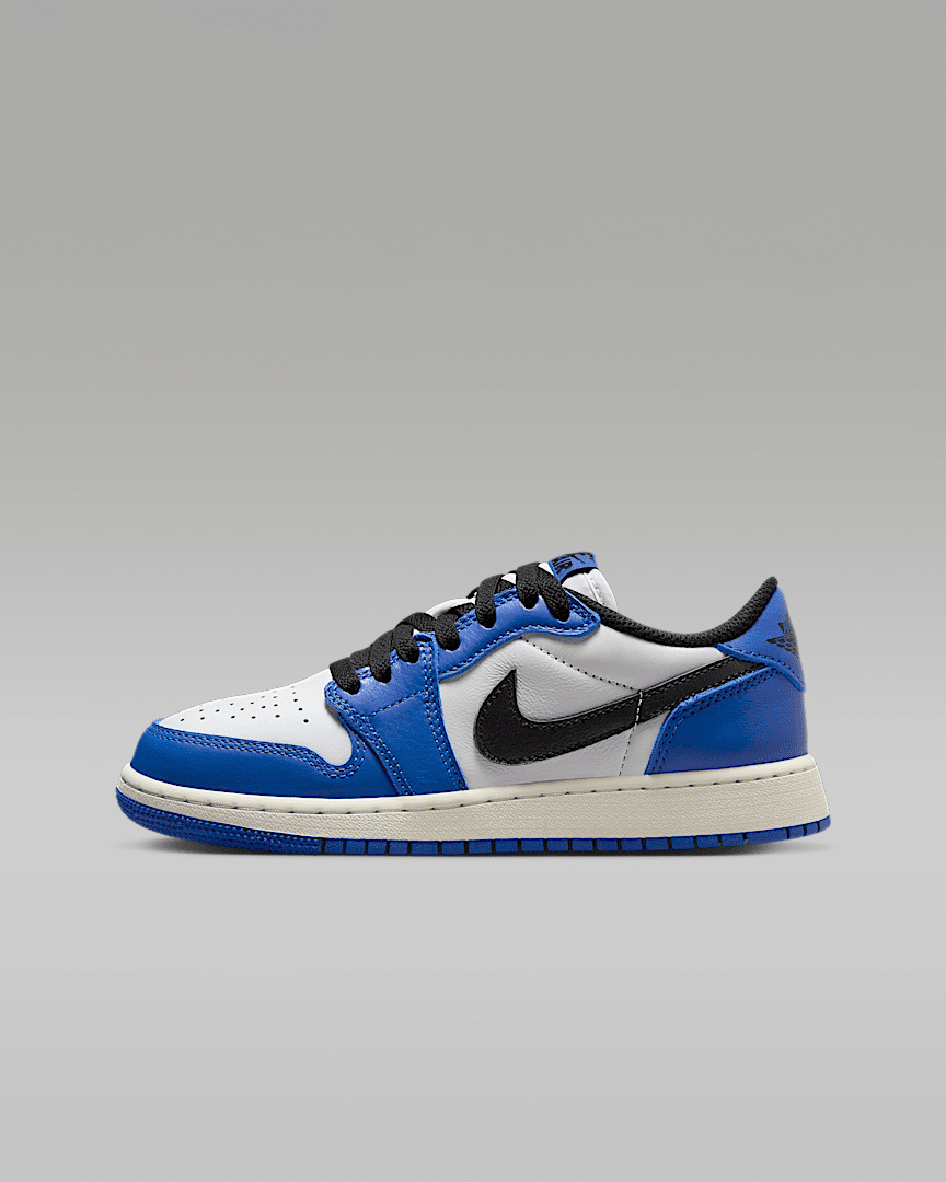 耐克NIKEAir Jordan 1 Low AJ1蓝白黑 低帮复古篮球鞋 CZ0858-140