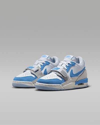 耐克Jordan Legacy 312 篮球鞋 低帮 防滑 GS 白蓝色 CD9054-141