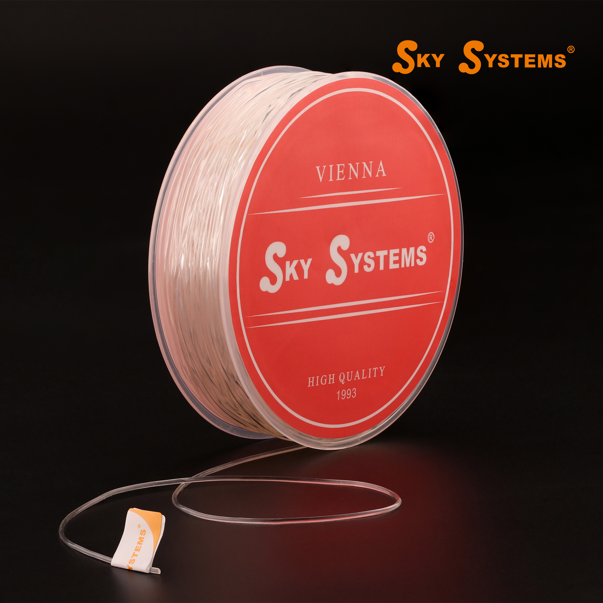 sky品牌水晶透明白色弹力线