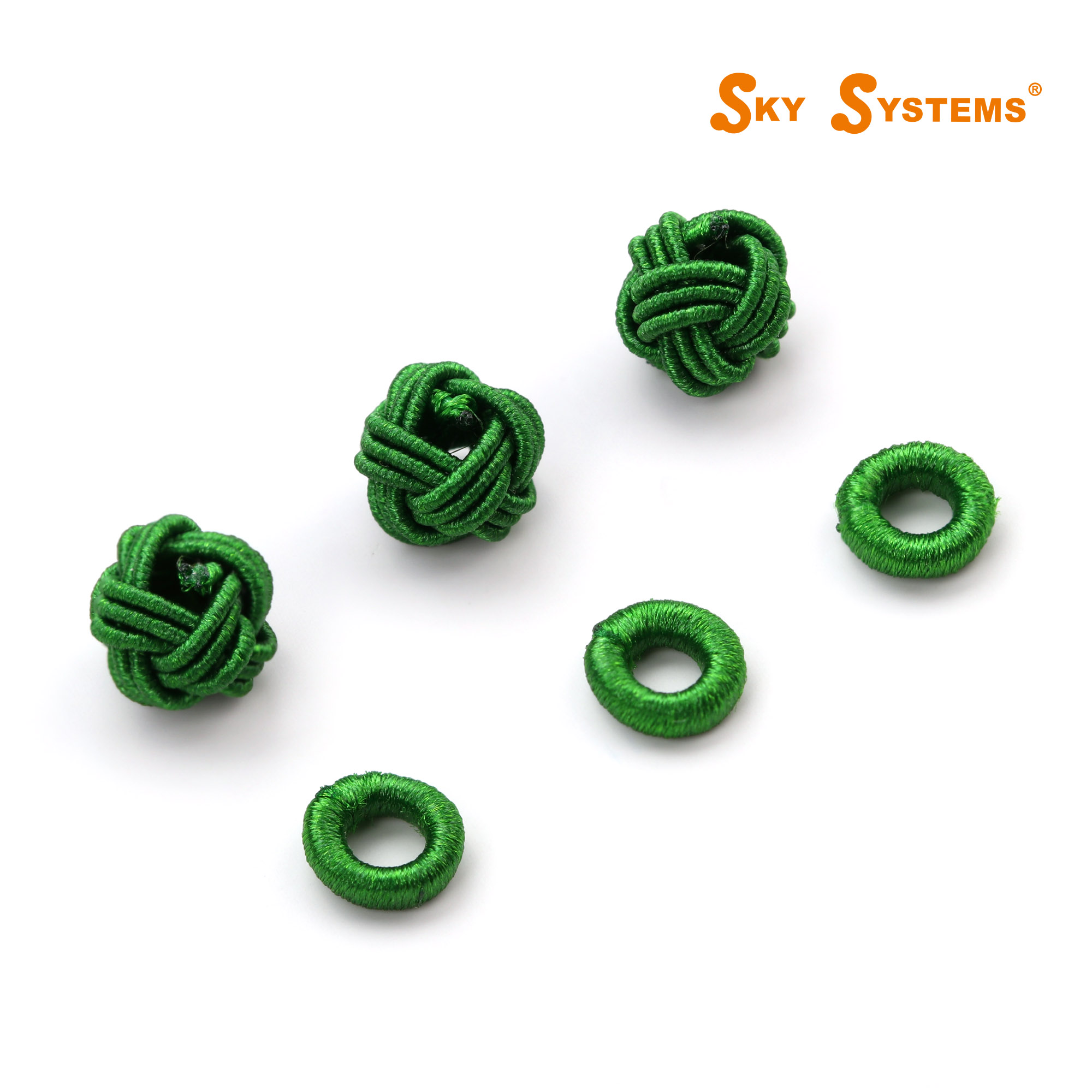 SKY品牌A级纯色线球线圈3层纯手工菠萝球天青 4元/个 10个起包邮