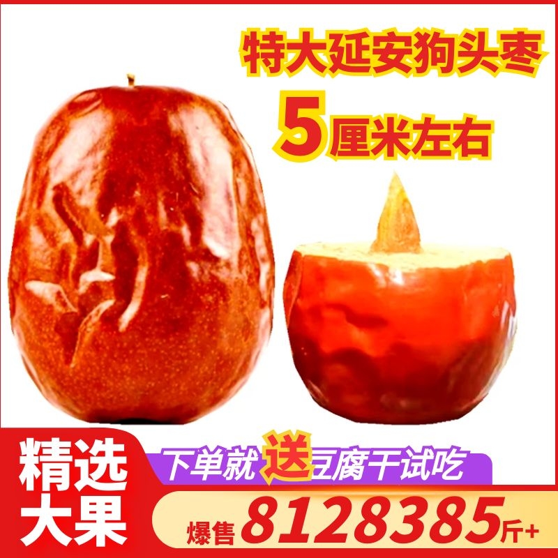 亮可狗头枣陕西延安狗头枣