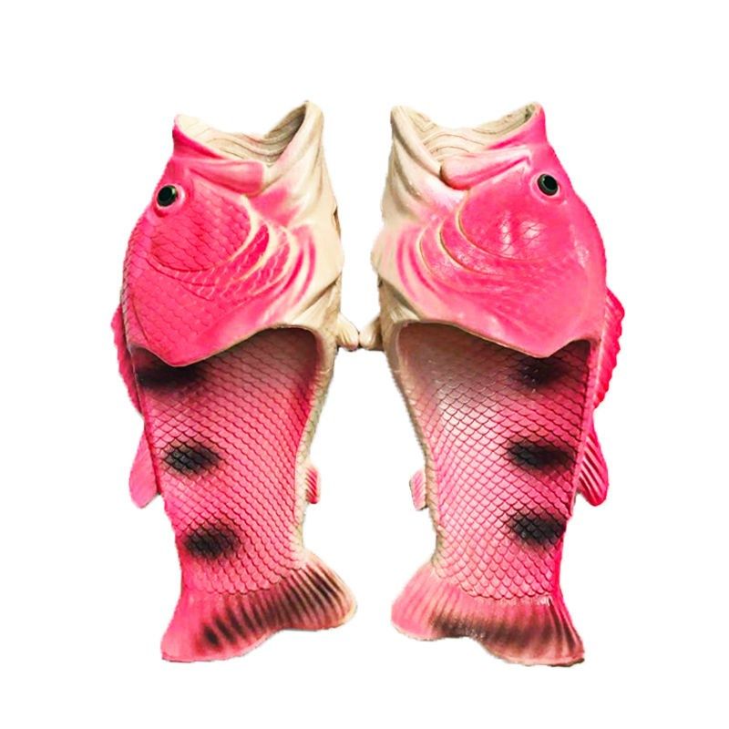 thumbnail for New Fish-Shaped Slippers, Non-Slip, Funny, Waterproof for Home Use, Men's Slip-On Slippers, Trendy Student Couple Sandals, Women's Slippers