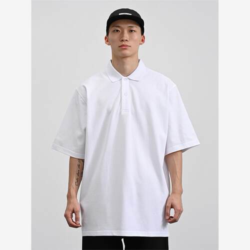 BBK短袖POLO衫宽松纯色