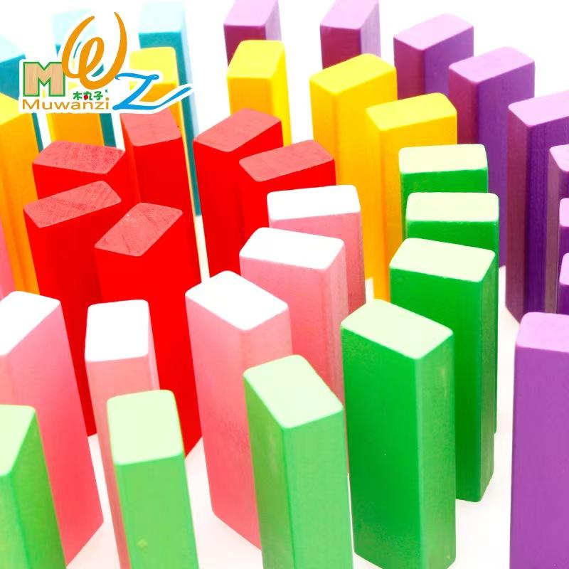 木质彩色平衡叠叠乐积木