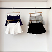 小个子复古休闲风低腰百褶拼接防走光半身裙女2026夏季 通勤包臀裙