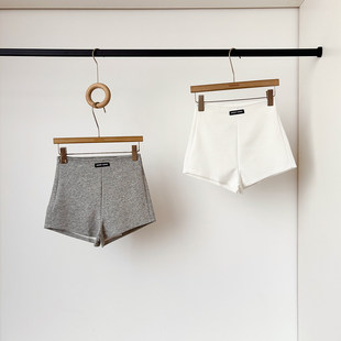 休闲风高腰显瘦A字短裤 短靴裤 女春夏季 百搭纯色弹力修身 新品 韩式