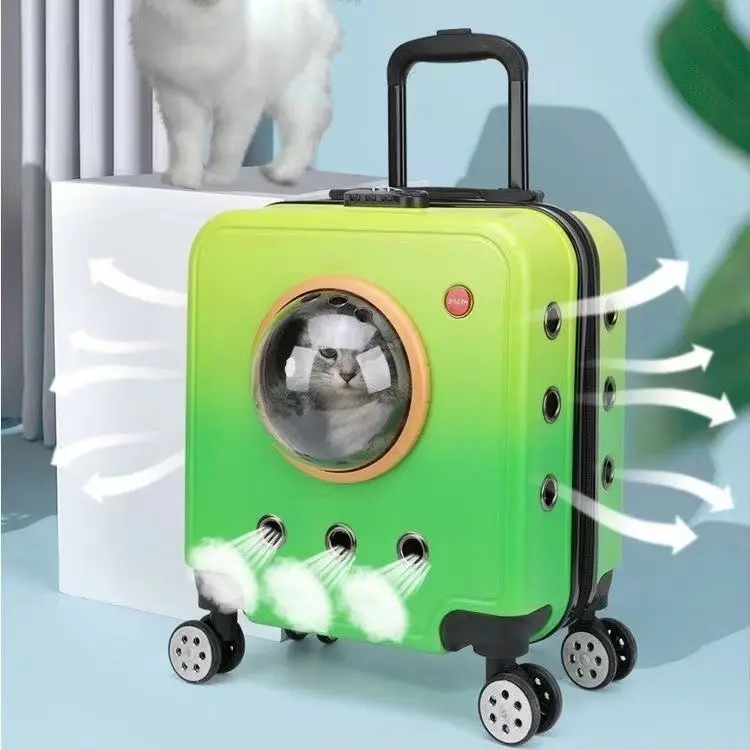 新款拉杆猫咪猫包外出太空舱书包