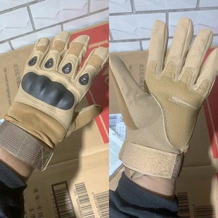 战术手套O记长指手套黑鹰户外运动骑行健身防割四季钓鱼全指防滑